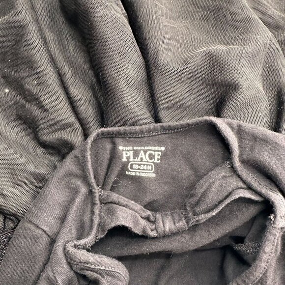 Little Fashionista Black Long Sleeve Dress 18-24M The Childrens Place Halloween - Picture 5 of 7